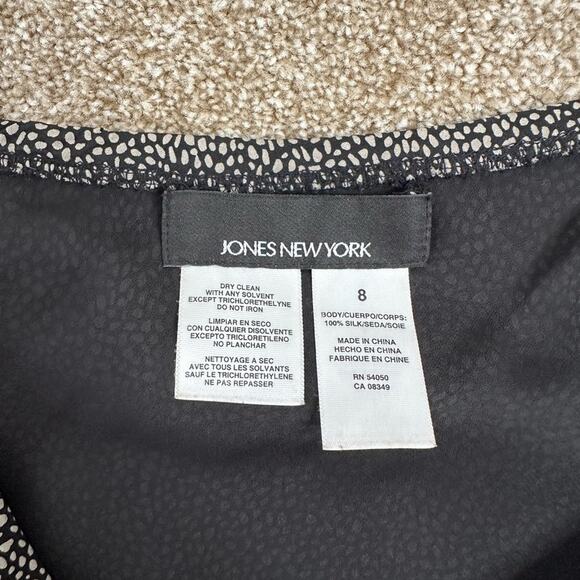 Jones New York Vintage Y2K Silk Asymmetrical Ruffled Midi Skirt Size 8 - Picture 2 of 4